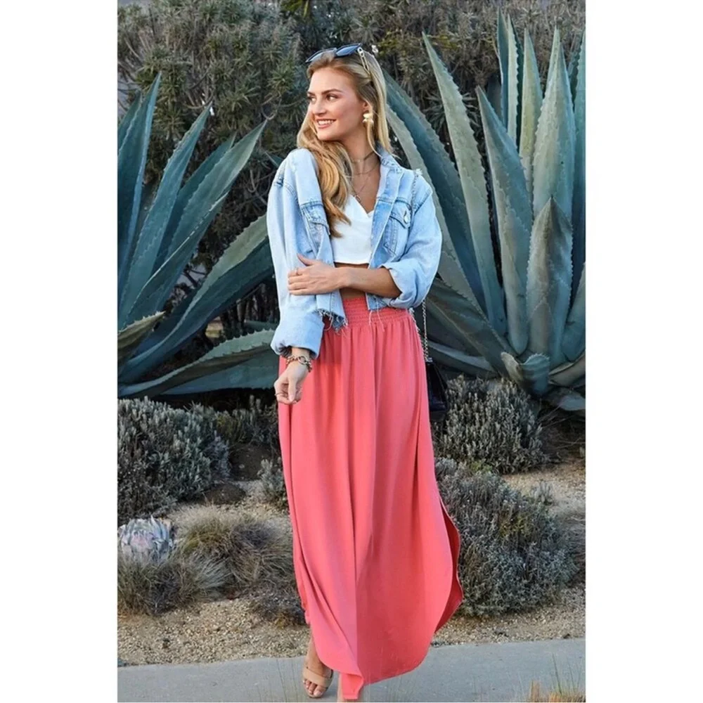 Coral Maxi Skirt - Picture 2 of 14